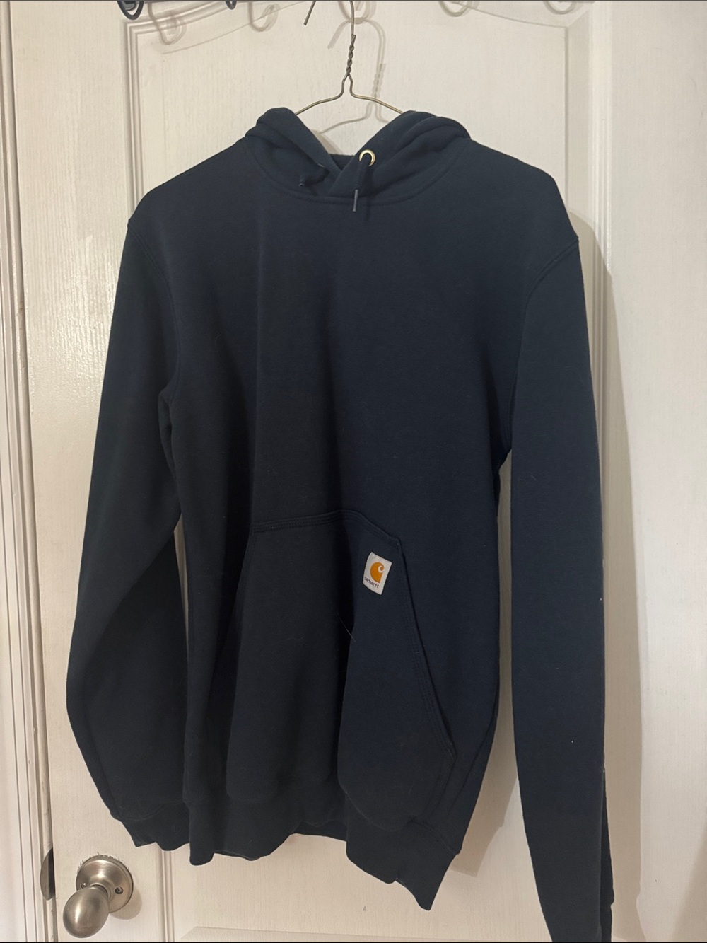 Carhartt Dark Navy Hooded Work Sweatshirt